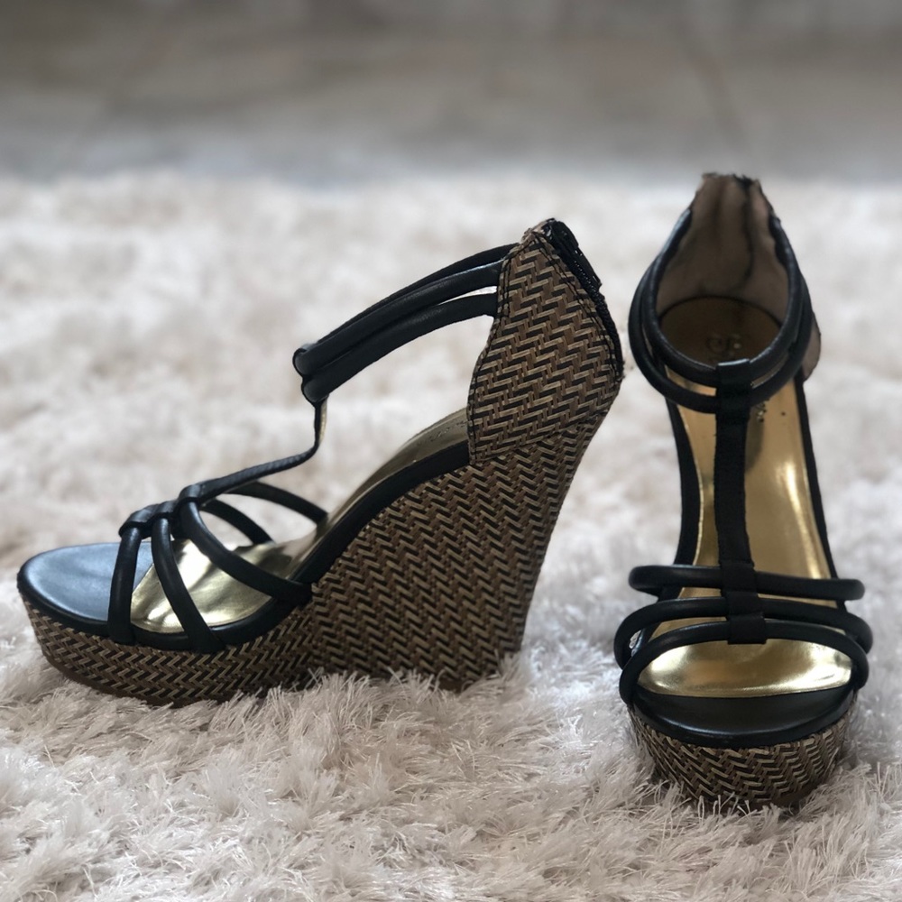 Black Seychelles Wedges